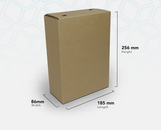 3 LT H GEN slim upright kraft carton