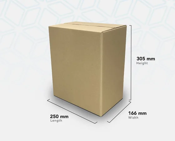 STOCK 6BN 591 upright kraft slotted carton