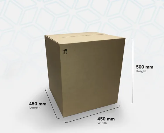Stock 7 large kraft shipping carton